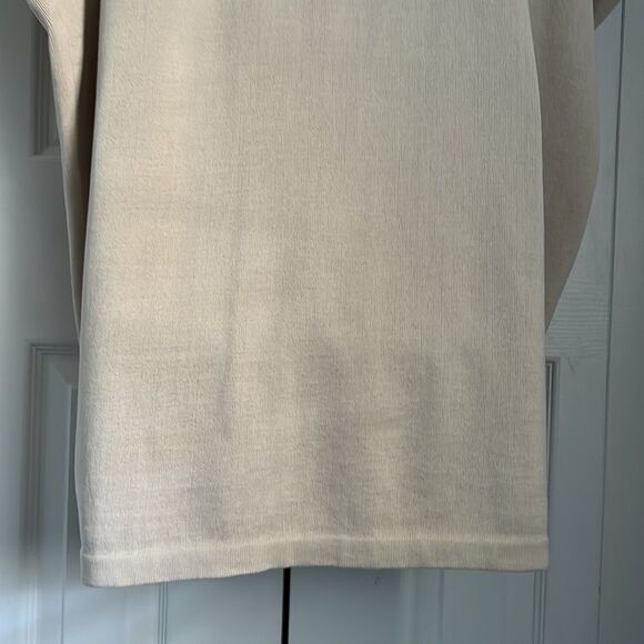 Melanie Lyne Cream Sleeveless Open Face Knit Cardigan Size M - Picture 9 of 11